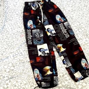 Ninja faith inspiring retro parachute pants size S